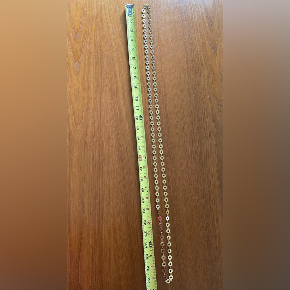 NECKLACE GOLD TONE 55” Vintage - Picture 7 of 7